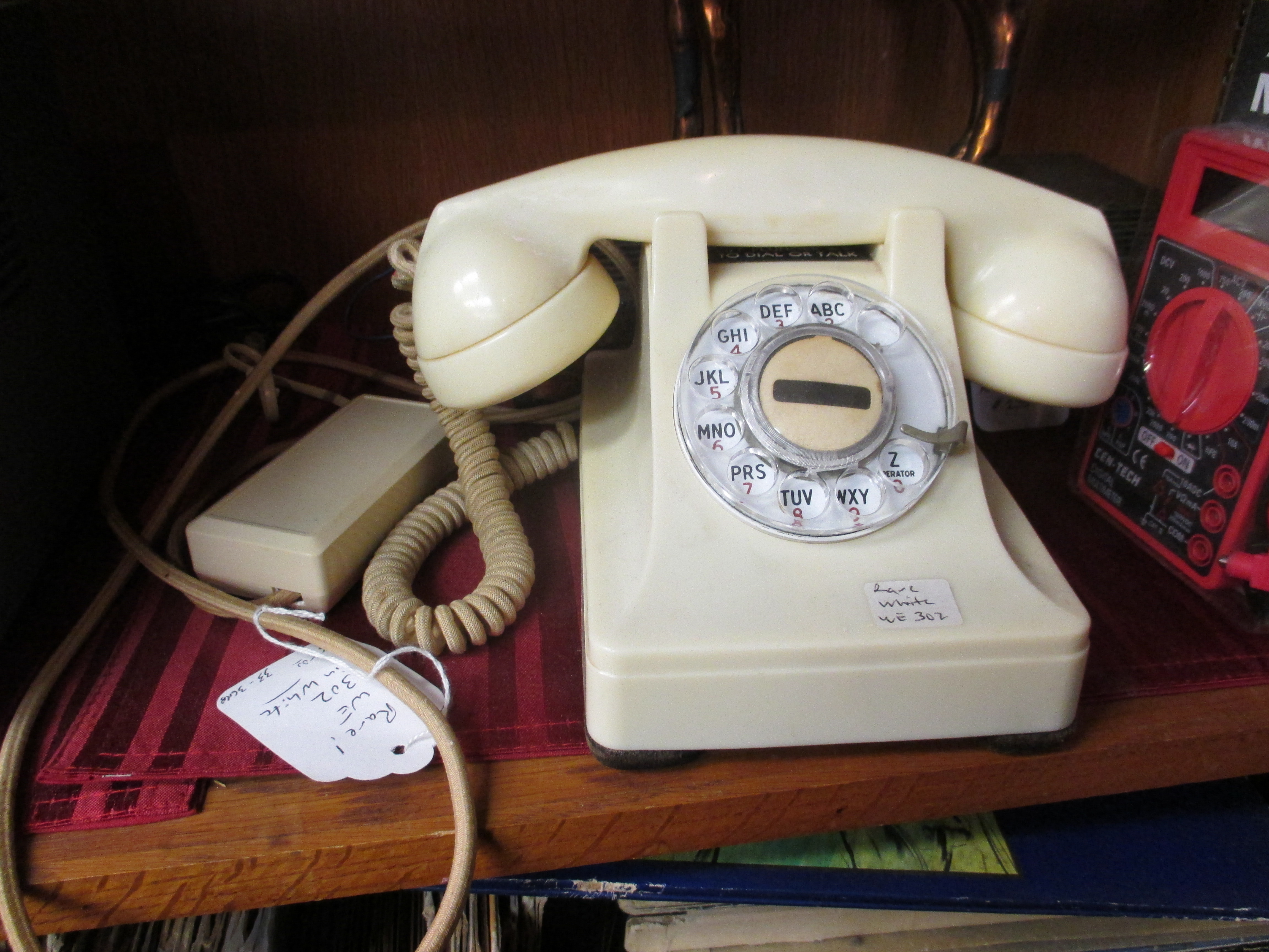 White plastic Western Electric Phone RARE special issue $265